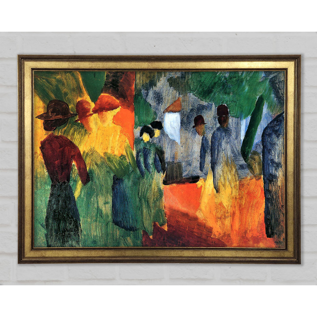 Menschen im Park von August Macke - Drucken