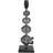 Crystal Geometric Diamond Inspired Clear Table Lamp with Crystal Base and Black Shade-411294972-411294975