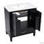Meuble-lavabo 30 po avec lavabo style rétro-799934534