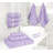 100% Cotton Premium Turkish Bath Towel Set, 6 Piece Super Soft and Absorbent Darcelle Collection-97268935