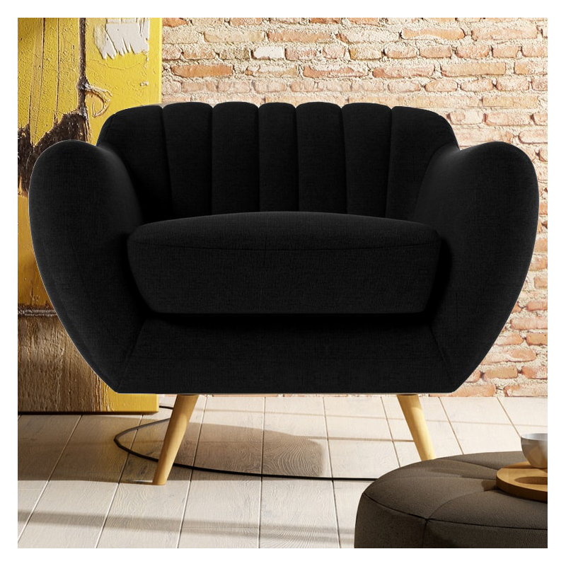 Katharine Upholstered Armchair, Ibiza Charcoal