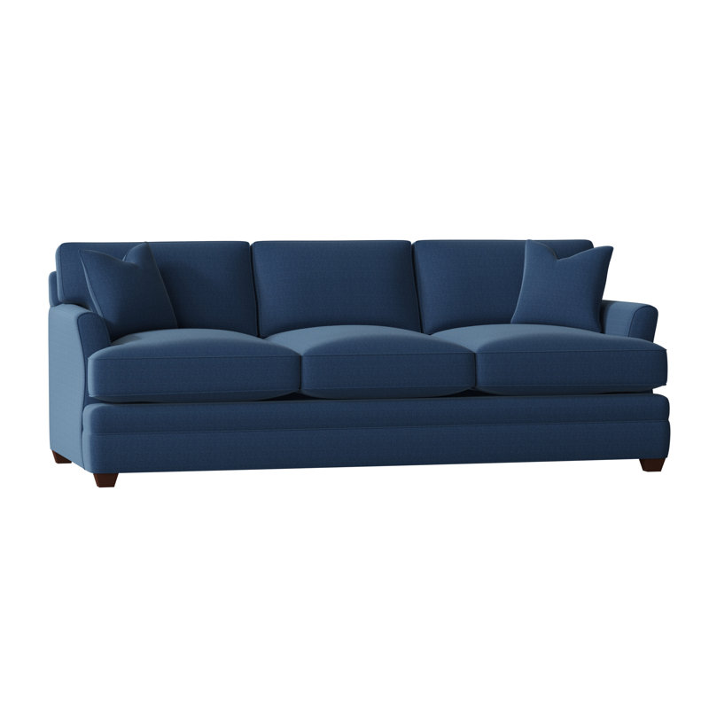 Harriss Upholstered 91'' Sofa, Classic Indigo Denim