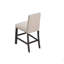 Ensemble de 2 chaises de comptoir rembourrées, garniture cloutée