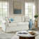 Jacqulin 88"W Round Arm Slipcovered Sofa With Down Blend Fill