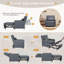 Chaise convertible rembourrée Maleah-1239974077