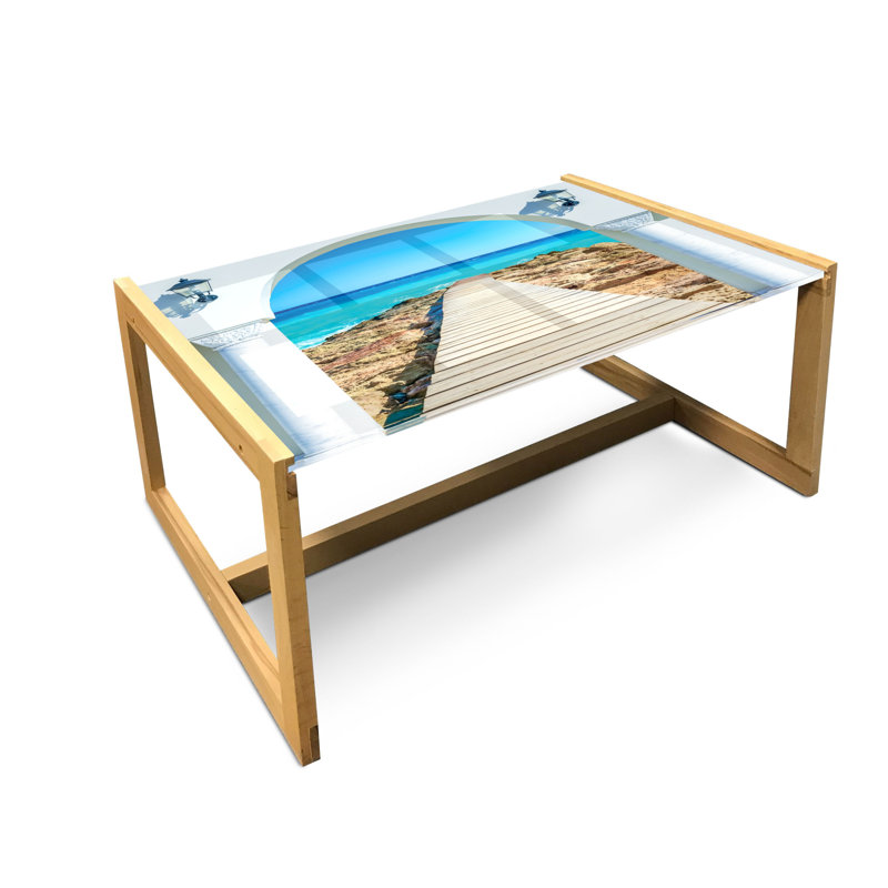 Irakli Sled Coffee Table, 90cm H x 62cm W x 40cm D