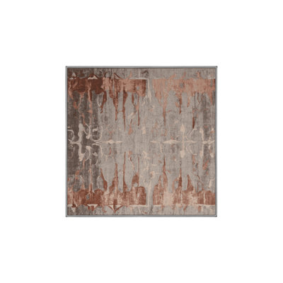 Tapis gris soyeux et moelleux