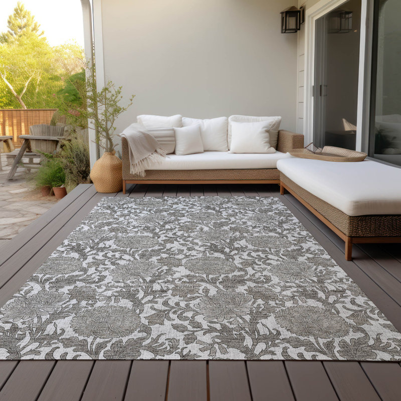 Tapis intérieur / extérieur Ayush, Rectangle 2 pi 6 po x 3 pi 10 po