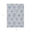 Tapis intérieur lavable à médaillon bleu denim 5 pi x 8 pi