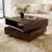 31.51'' Mid Century Modern Wood Coffee Table, Square Rotatable Coffee Table with Open Drawers