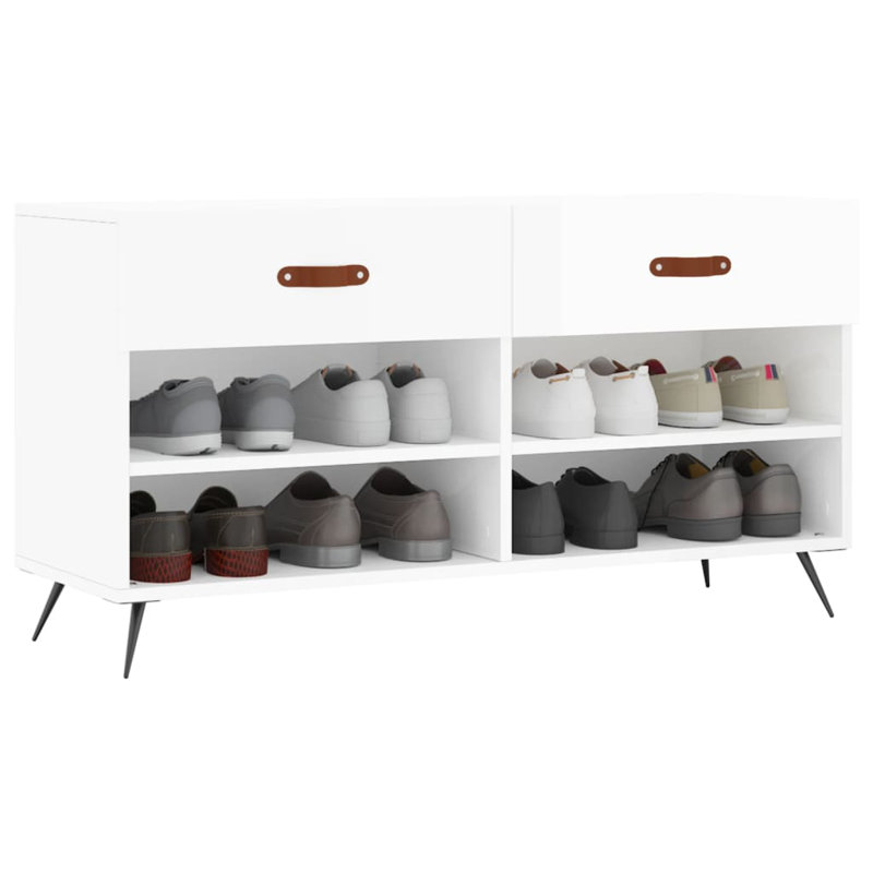 Khris Storage Bench, High Gloss White