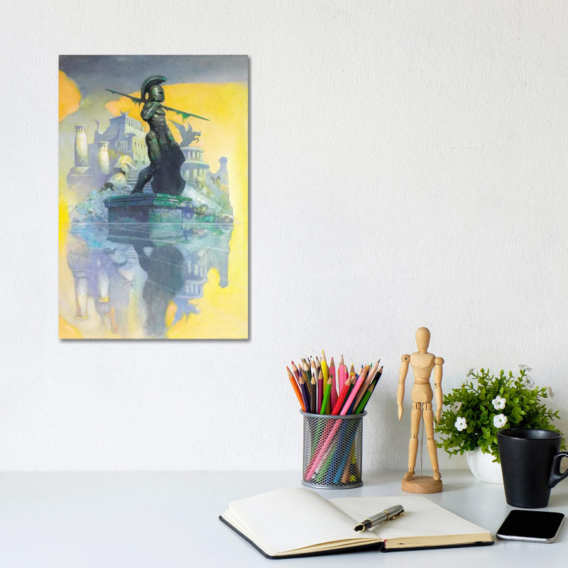 « Atlantis » par Frank Frazer-impression, Toile tendue, Pas de tapis, H 12 po x l 8 po x P 0,75 po