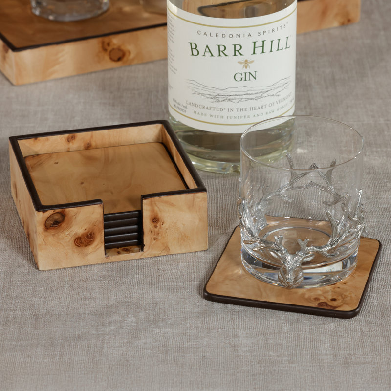 Ensemble de 6 sous-verres Valberg Burl
