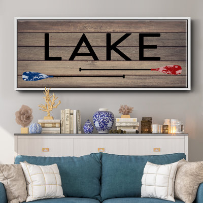Lake Paddles - Toile encadrée