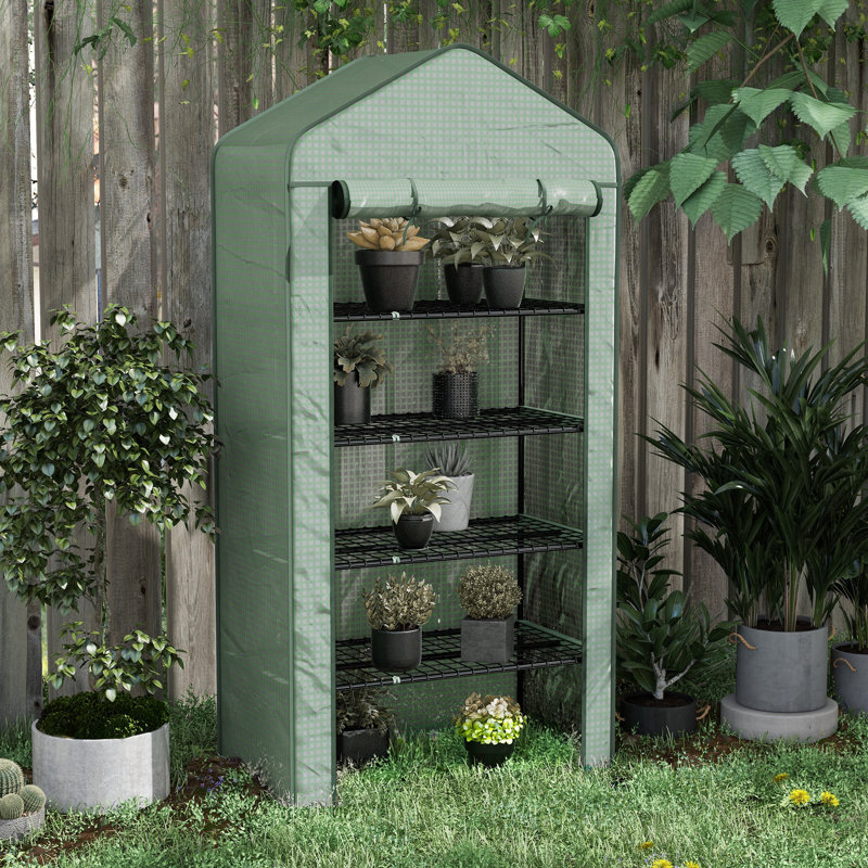 Belden 5-Tier Widened Mini Greenhouse With Steel Frame And PE Cover