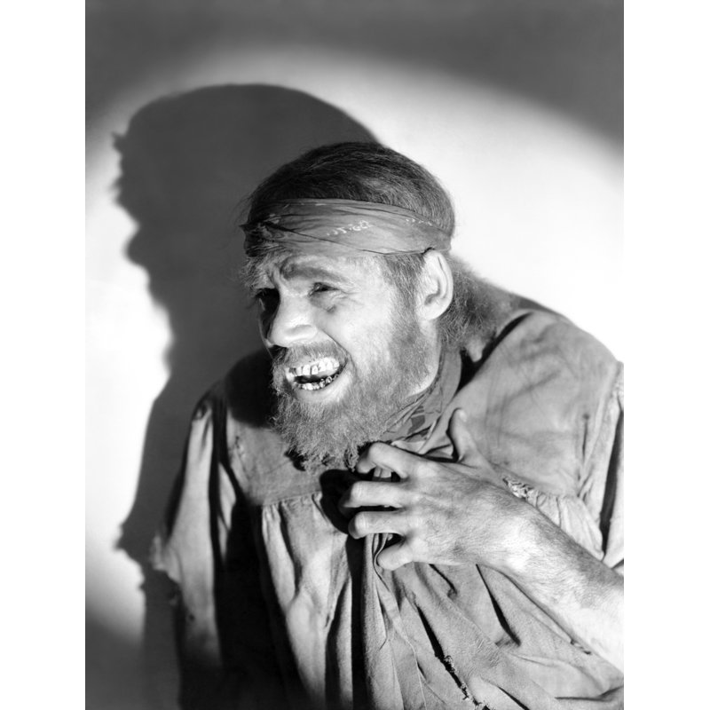 Henry Hull regardant ailleurs - photographie sans cadre, H 10 po x l 8 po