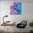 Elegant Decorative Tempered Glass Painting, 40 x 40 Inches | 100% Tempered Glass, Thickness: 0.16 Inches | UV Printing for Vibrant Colors & Durability | Perfect for Home Decor & Art Enthusiasts
