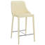 Tabouret de comptoir en similicuir de style moderne avec structure en fer chromé Bohy-1586220875
