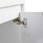 Meuble-lavabo de salle de bain avec lavabo en résine, 2 portes à fermeture douce et 1 armoire murale