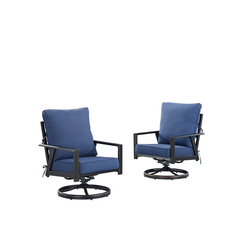 Chaise longue d'extérieur Darryl, Bleu