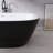 65'' x 30'' Freestanding Soaking Tub  Stand Alone Acrylic Bathtub with Center Drain-93280711