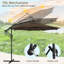 Parasol en porte-à-faux 10 po Caillo-86792627
