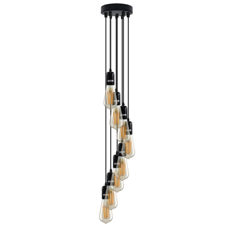 Mathurine - Light Black Cluster Pendant, No, 8