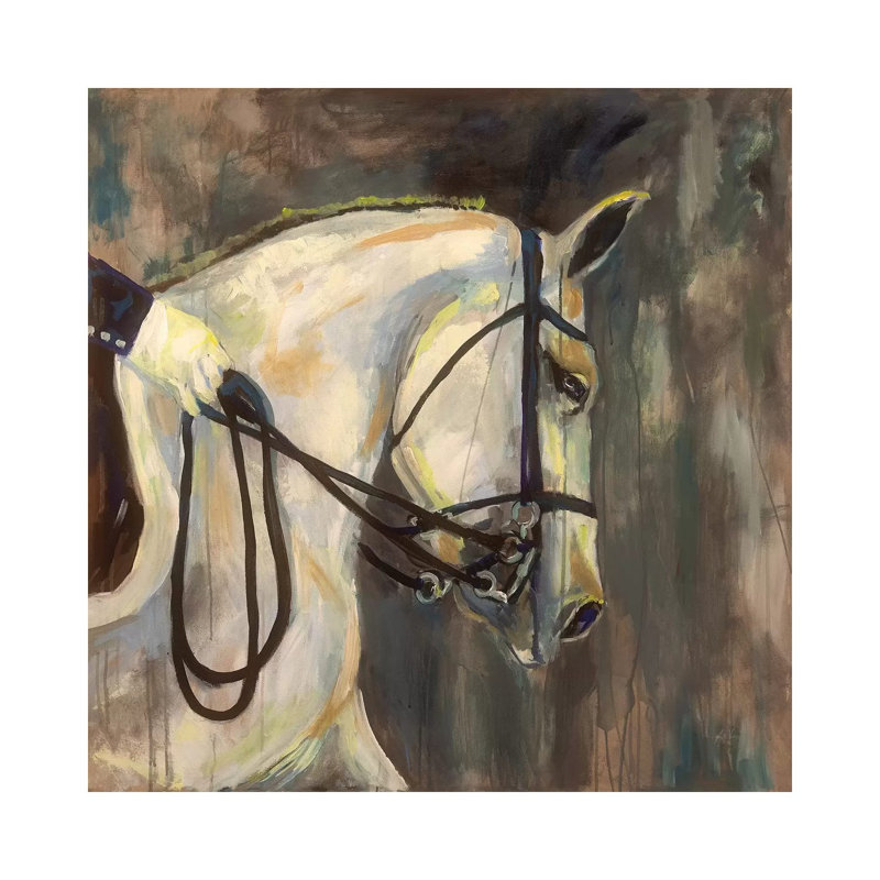 Dressage II by Jeanette Vertentes - Wrapped Canvas Painting, 66.04 cm H x 66.04 cm W