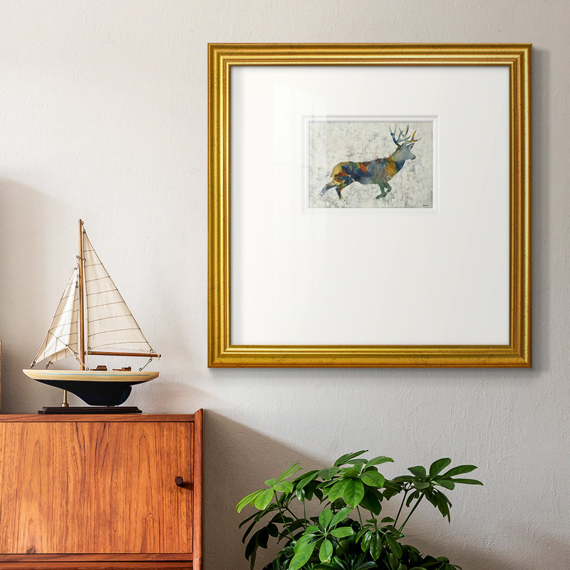 Giana Deer Totem - impression d'un seul cadre photo, H 21 po x l 21 po x P 1,25 po
