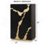 Commode de style contemporain 1 pièce 5 tiroirs à queue d'aronde anglaise avec motif peint à glissières à roulement à billes