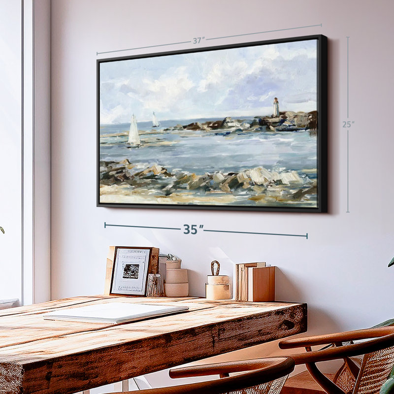 " Rocky Shore Coastline I ", 37" H x 25" W