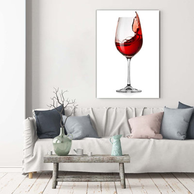 Red Wine - Wrapped Canvas Print