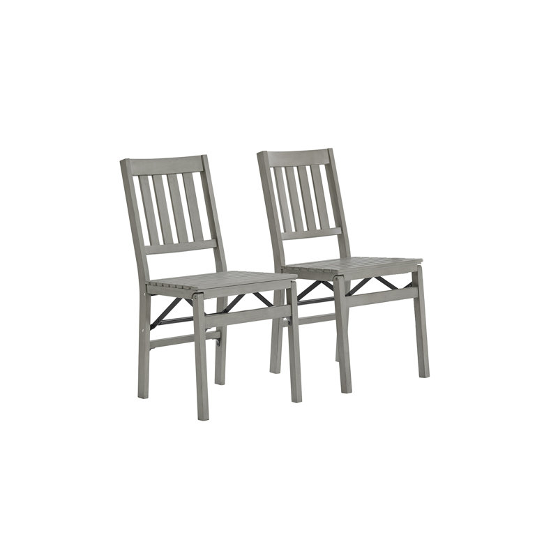 Chaise de patio d'extérieur pliante Stakmore - ensemble de 2