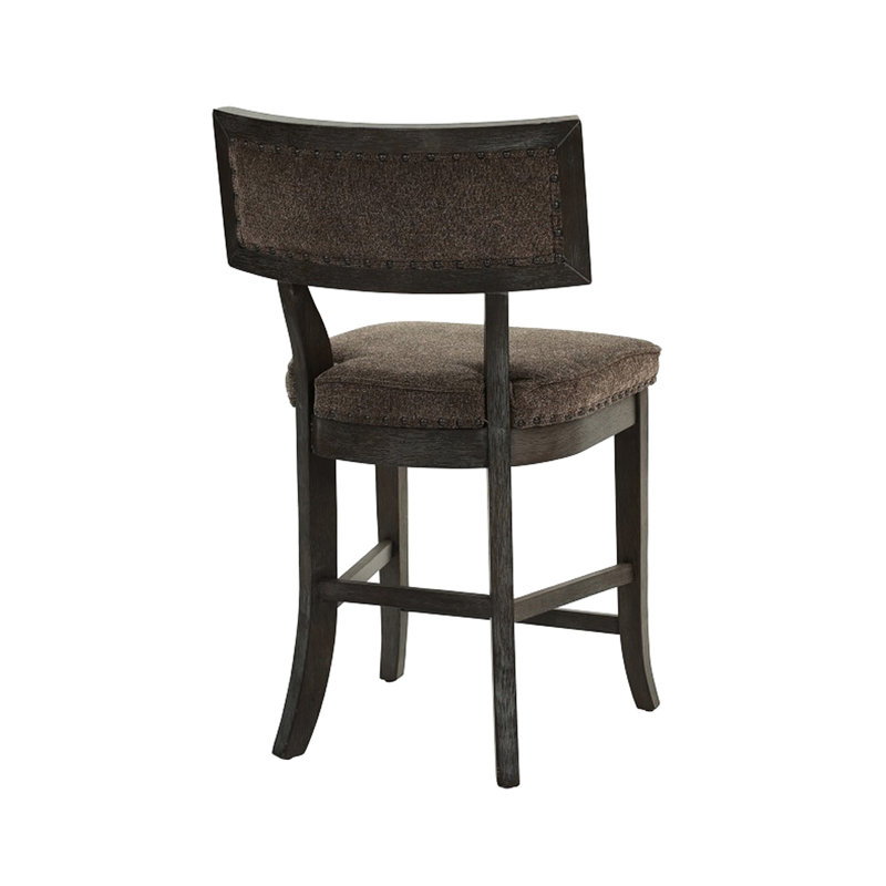 De 2 chaises de salle à manger, avec revêtement en tissu tendance, 2 chaises rembourrées, design distinctif