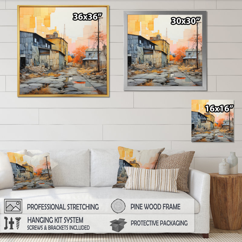 «Warehouse Industrial Cubic Palette II», reproduction sur toile, H 36 po x l 36 po x P 1,5 po, Toile tendue