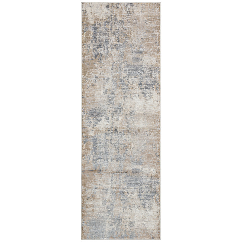 Compas Abstract Area Rug, Runner 80 x 240cm