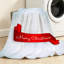 Jeté en molleton rouge ultra doux-132226613