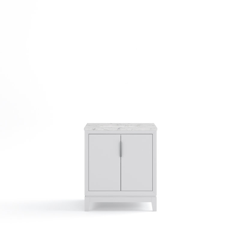 Elizabeth 30'' W Single Vanity, White