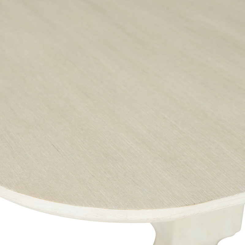 Beige Wood Extendable Rectangular Dining Table