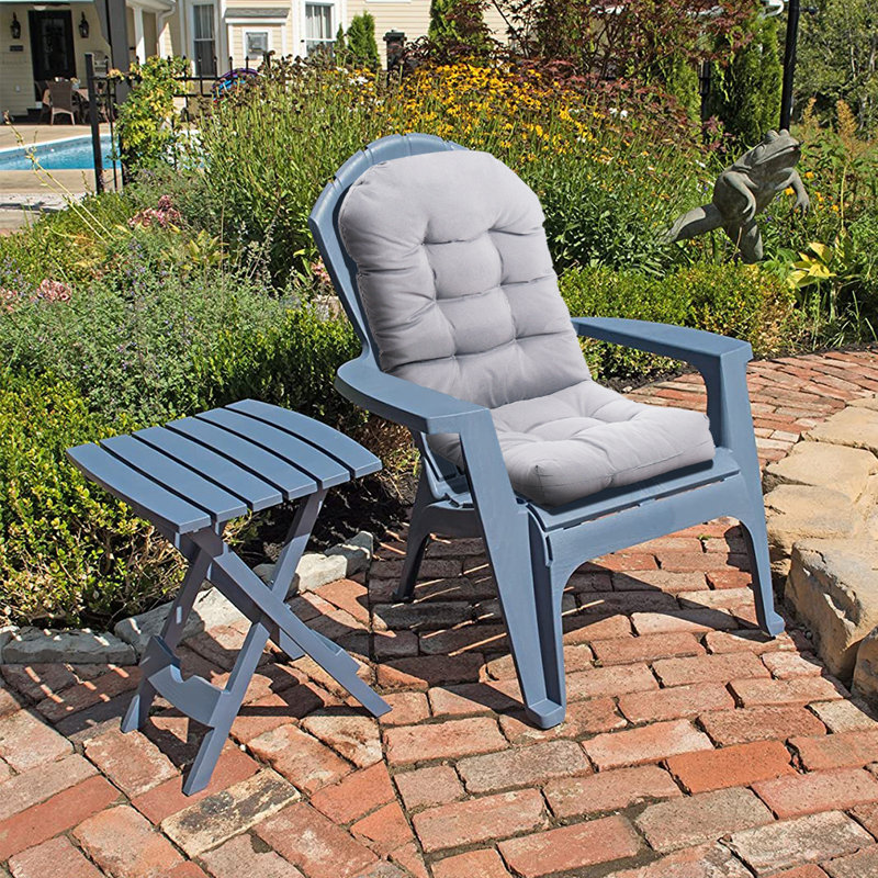 Garden Seat Cushion, Light Grey, 125cm H x 53cm W x 8cm D