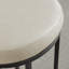 Tabouret de comptoir rembourré avec structure en métal-118574731