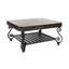 Connor - Outdoor Coffee Table w/ Solid Bluestone Top & Hand Painted Aluminum Base