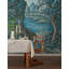 Tapisserie murale | Indigo / pré-collé / murale - 90 po x 124 po