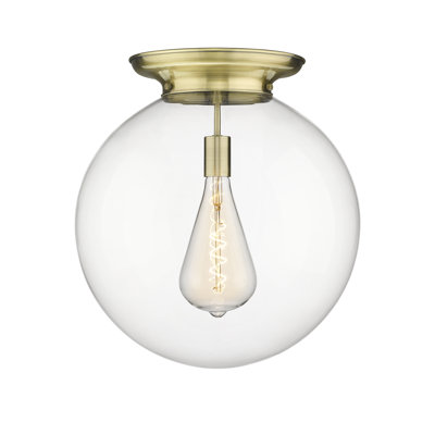 Alphonsa Glass Semi Flush Mount