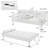Maggie Twin 66'' Faux Leather Convertible Sofa-1687317403