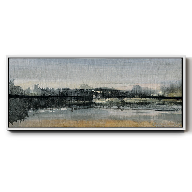 River Cross- Framed Canvas, 12" H x 30" W
