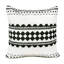 Eclectic Geometric Motif Textured Woven Cotton Blend Decorative Throw Pillow-1342455264