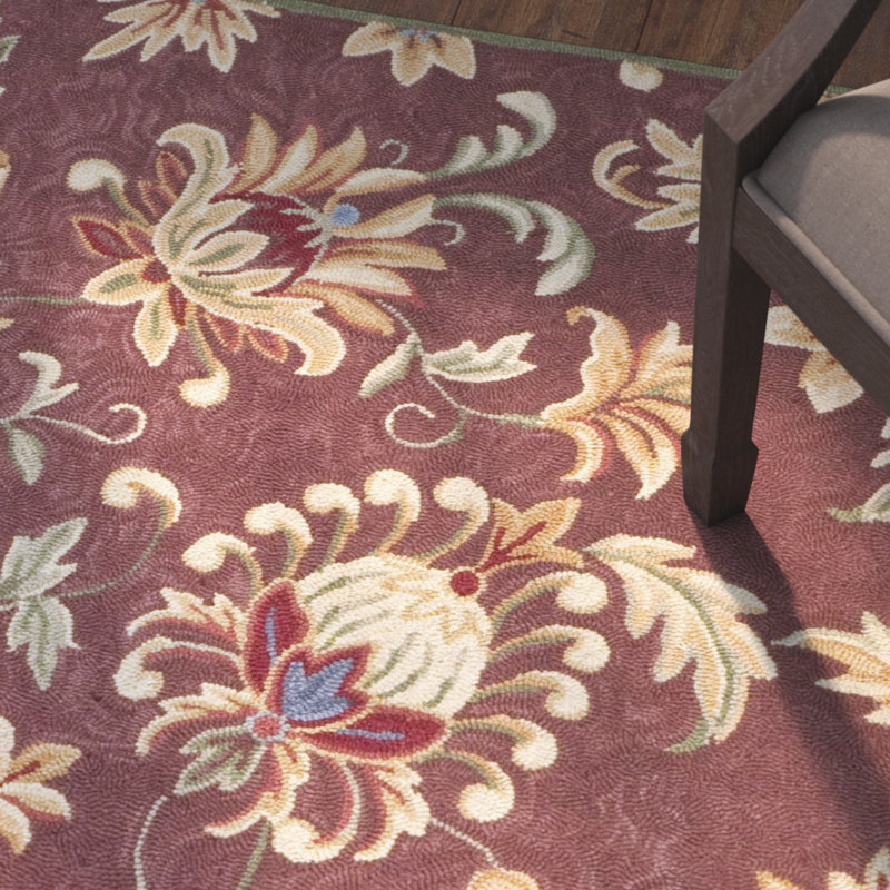 Hahn Hand Hooked Performance Floral Rug, Runner 2'6" x 8'
