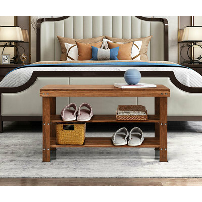 Mccroy Solid Wood Storage Bench