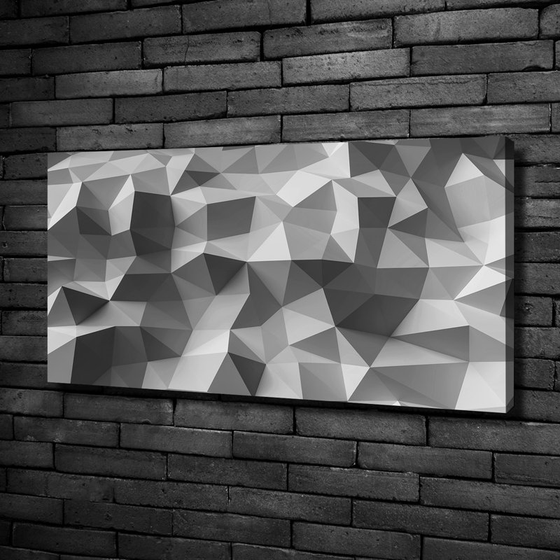 Abstraction Triangles - Wrapped Canvas Print